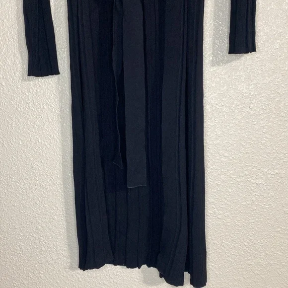 NWT House of Harlow 1960 Black Long Open Front Cardigan Size L - Picture 4 of 13